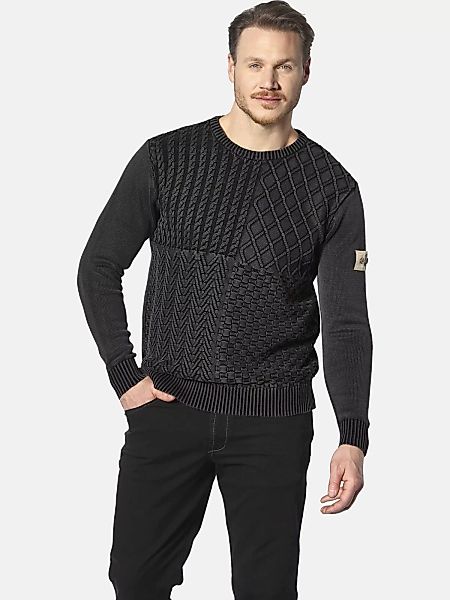 Jan Vanderstorm Strickpullover "Pullover RABBE", mit elastischem Saumbund günstig online kaufen