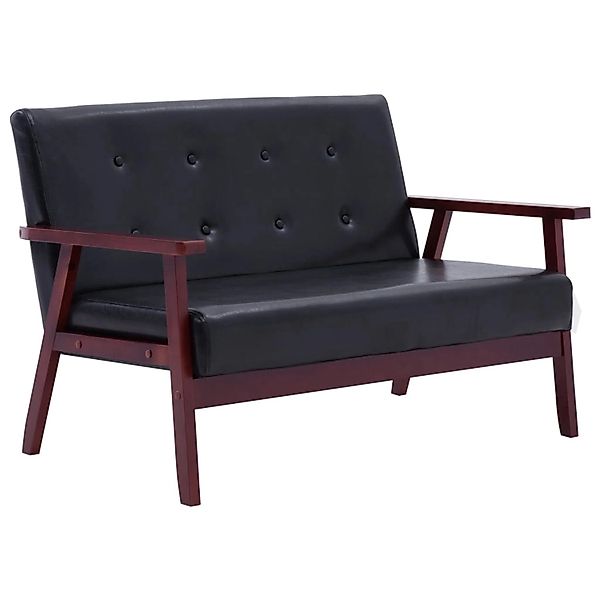 2-sitzer-sofa Schwarz Kunstleder günstig online kaufen