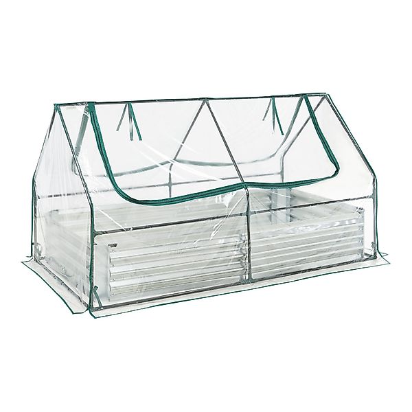 en.casa Hochbeet, mit Gewächshaus »Balsorano« Stahl günstig online kaufen