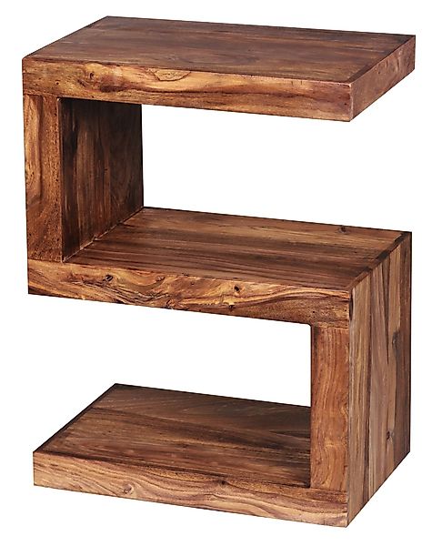 FINEBUY Beistelltisch SuVa1469_1 (MUMBAI Massivholz 60 günstig online kaufen
