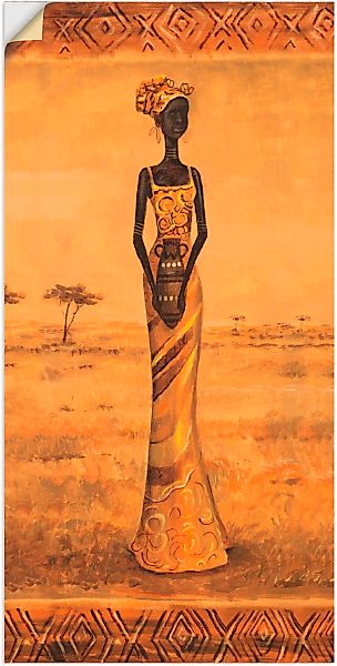 Artland Wandbild "Afrikanische Eleganz II", Frau, (1 St.) günstig online kaufen