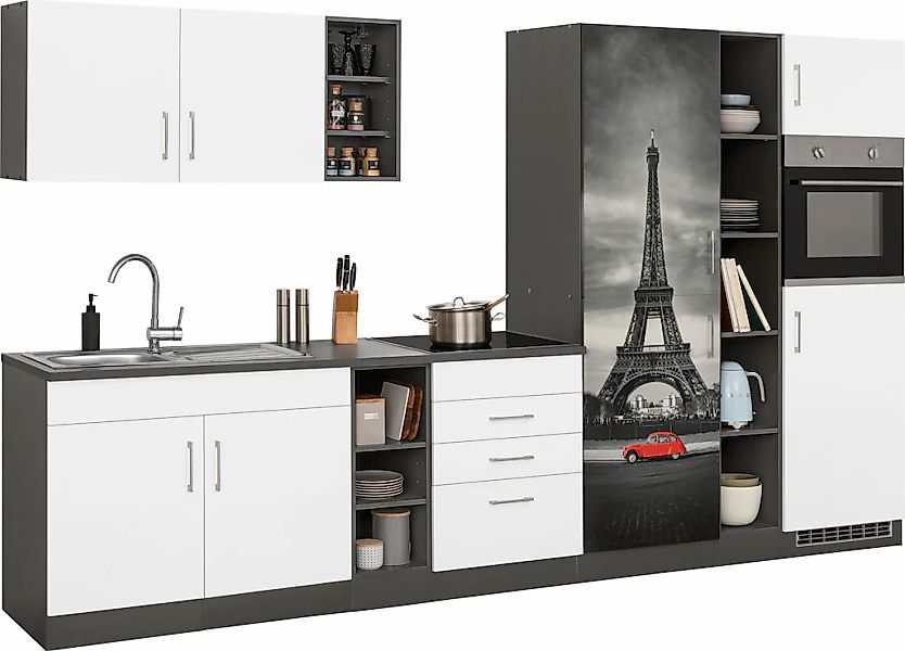 HELD MÖBEL Küchenzeile "Paris", ohne E-Geräte, Breite 340 cm günstig online kaufen