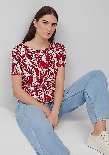 s.Oliver Kurzarmshirt T-Shirt Jersey-T-Shirt im O-Shape mit Cut-out günstig online kaufen