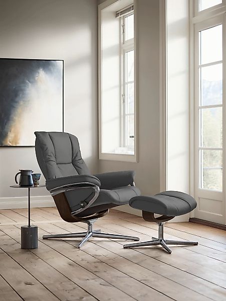 Stressless "Mayfair" mit Cross Base, Größe S, M & L, Holzakzent Braun günstig online kaufen