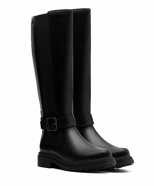 Clarks Stiefel "Orinoco 3 Tall" Plateauschuh, Reiterstiefel mit Lederinnens günstig online kaufen