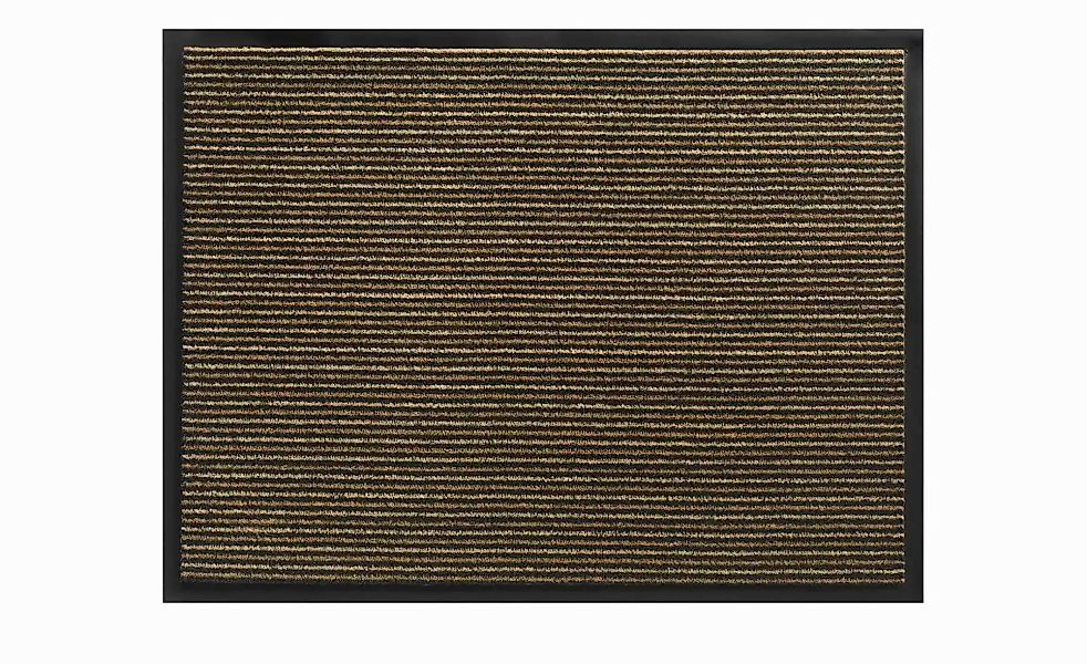 Fußmatte  Lines ¦ braun ¦ Synthetische Fasern ¦ Maße (cm): B: 80 Teppiche > günstig online kaufen