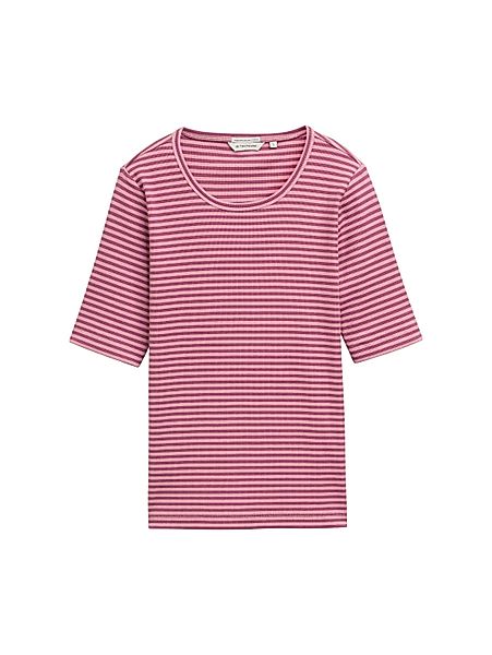 TOM TAILOR T-Shirt Ripp T-Shirt mit günstig online kaufen