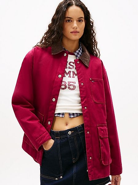 Tommy Jeans Outdoorjacke TJW TWILL JACKET CORD COLLAR günstig online kaufen