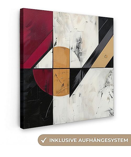 OneMillionCanvasses® Leinwandbild Modern - Abstrakt - Geometrisch - Rot - I günstig online kaufen