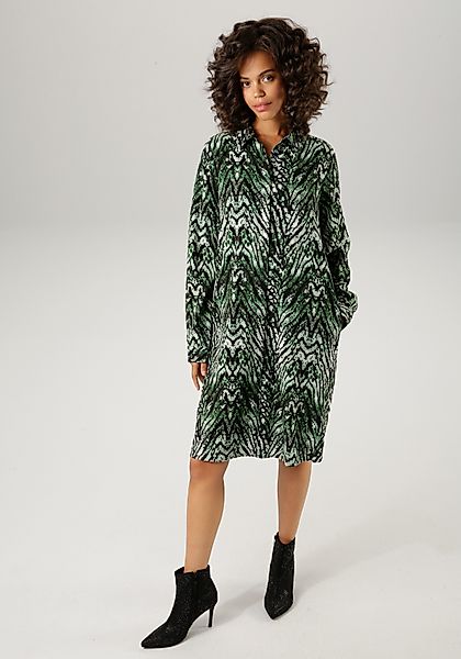 Aniston CASUAL Blusenkleid im extravaganten Animal-Print- günstig online kaufen