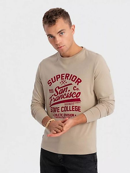 OMBRE Longsleeve Longsleeve- für Herren mit College-Aufdruck günstig online kaufen