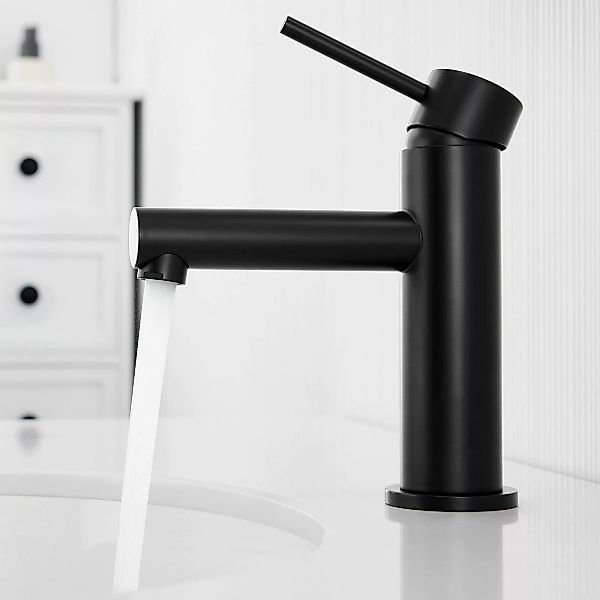 CECIPA MAX Waschtischarmatur Schwarz Badarmatur Edelstahl günstig online kaufen