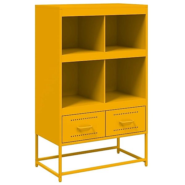 vidaXL Highboard Senfgelb 68x39x111,5 cm Stahl 846605 günstig online kaufen