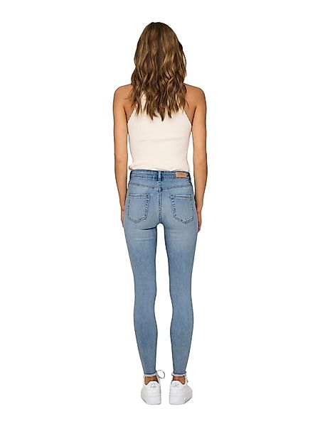 Only Damen Jeans ONLBLUSH MID SK REA685 - Skinny Fit - Blau - Light Medium günstig online kaufen