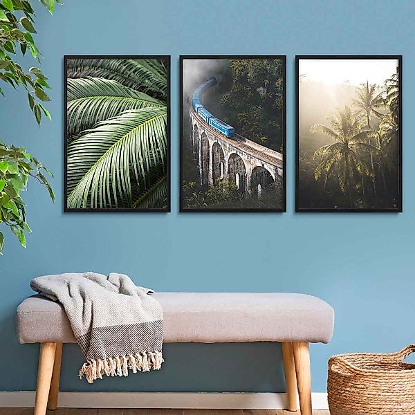 PHOTOLINI Bilderrahmen 3er Set, stabiles MDF-Holz, mit Acrylglas, extra Zub günstig online kaufen