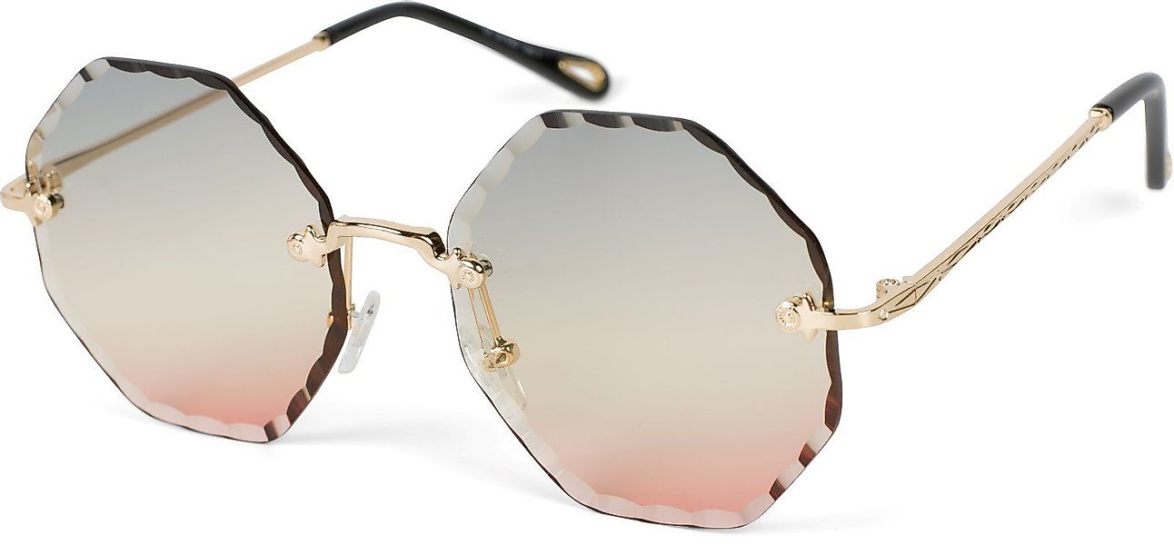 styleBREAKER Sonnenbrille Rahmenlose Runde Sonnenbrille mit günstig online kaufen