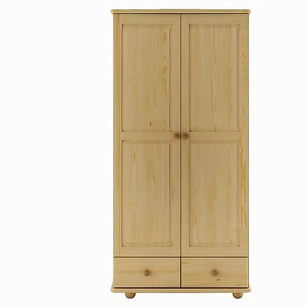 Xlmoebel Kleiderschrank Vollholz Schlafzimmer-Schrank Garderobe aus Holz - günstig online kaufen