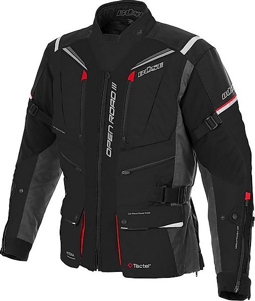 Büse Motorradjacke Büse Open Road III Textiljacke Schwarz günstig online kaufen