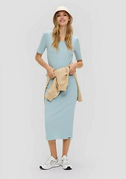 QS Minikleid Maxi-Kleid mit Rippstruktur günstig online kaufen