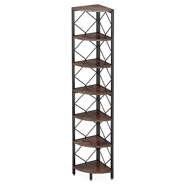 Tribesigns Eckregal 7-Ebenen Eckregal, 200cm extra günstig online kaufen