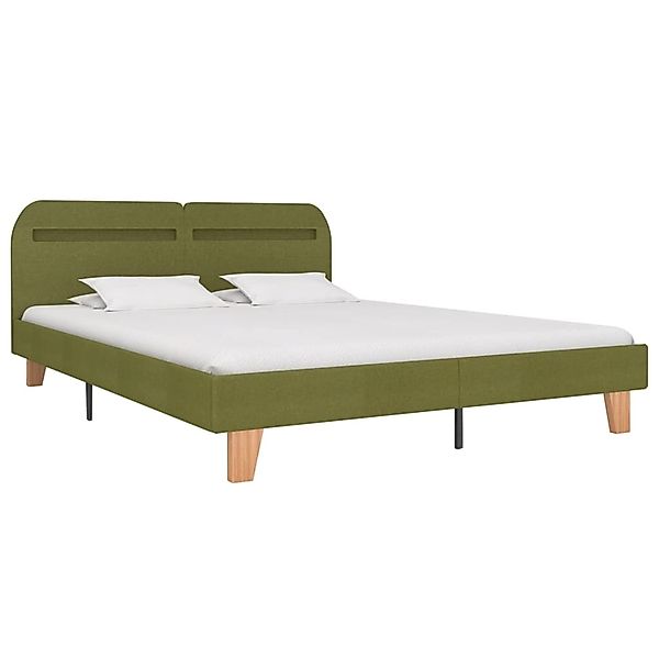 vidaXL Bettgestell mit LED Grün Stoff 180x200 cm Modell 1615740 günstig online kaufen
