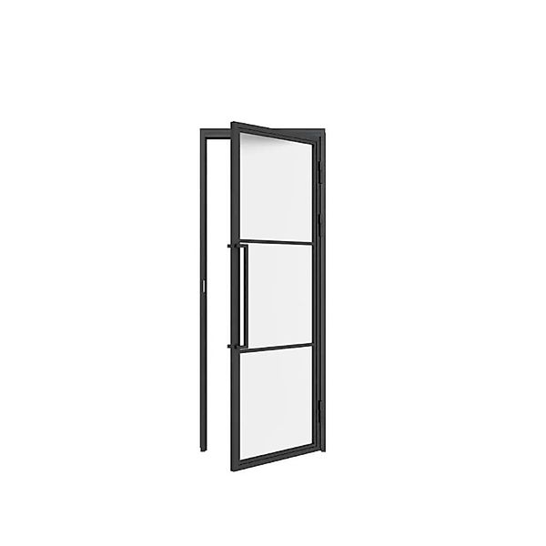 inova Loft Glastür 709 x 1972 mm Satiniert 3 Felder DIN Rechts Komplettset günstig online kaufen