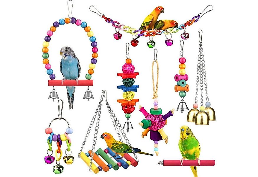 LuxusKollektion Vogelkäfig Vogelspielzeug für Sittiche mit Leiter Hängematt günstig online kaufen