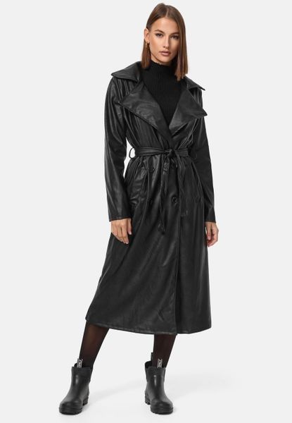 Worldclassca Trenchcoat Worldclassca TRENCHCOAT Kunstleder Gürtel günstig online kaufen