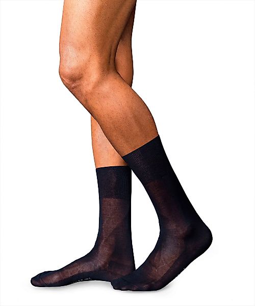 FALKE No. 9 Pure Fil d´Écosse Gentlemen Socken, Herren, 47-48, Blau, Uni, B günstig online kaufen