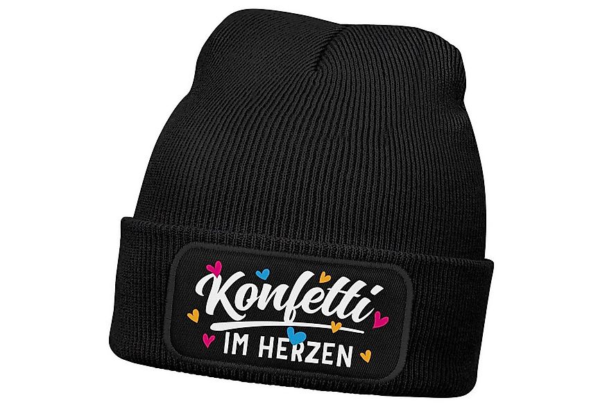 MoonWorks Strickmütze Damen Beanie mit Patch Strickmütze mit Spruch Faschin günstig online kaufen