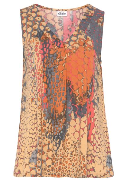 Buffalo Strandtop mit Animalprint, sommerliches Blusentop mit V-Ausschnitt günstig online kaufen