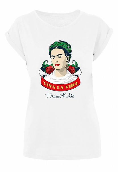 Merchcode T-Shirt "Merchcode Damen Ladies Frida Kahlo Viva la vida T-Shirt" günstig online kaufen