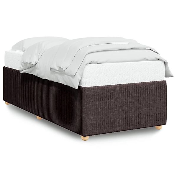 vidaXL Bettgestell Dunkelbraun 90x190 cm Stoff Modell 52098910 günstig online kaufen