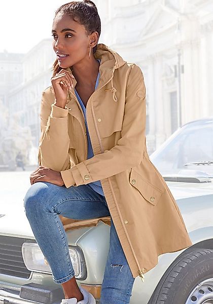 French Connection Outdoorjacke Saumschlitz mit Druckknöpfen auf der Rücksei günstig online kaufen