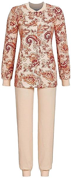 Ringella Schlafanzug Modischer Damen Pyjama (2 tlg) Baumwolle geknöpft günstig online kaufen