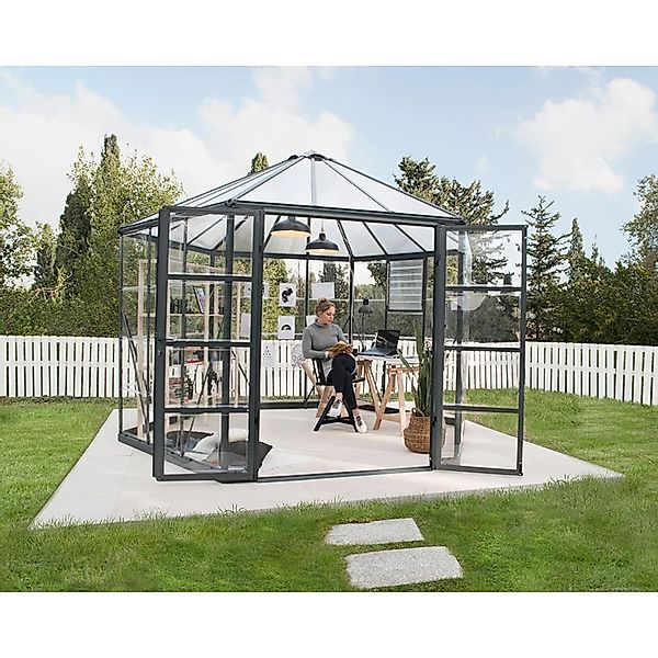 Palram - Canopia Gewächshaus Oasis Hexagon, günstig online kaufen