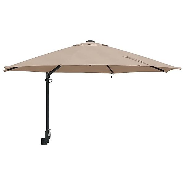 vidaXL Gartenparasol Taupe und Schwarz 248 x 248 x 148 cm 42003246 günstig online kaufen