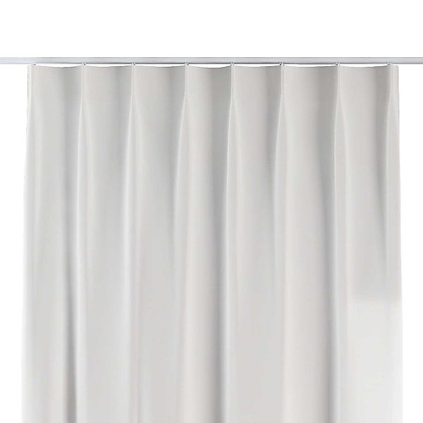 Vorhang mit flämischen 1-er Falten, weiss, Cotton Panama (702-49) günstig online kaufen