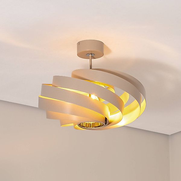 Deckenleuchte Vento, beige, Ø 50 cm günstig online kaufen