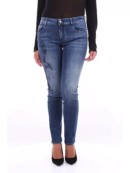 JACOB COHEN schlank Damen Blue Jeans Baumwolle - Polyester und Elasthan günstig online kaufen