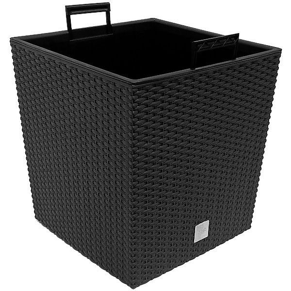 Blumentopf Rato Low 2er-Set Anthrazit 39x39x40,5cm günstig online kaufen