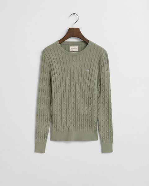 Gant Strickpullover STRETCH COTTON CABLE C-NECK günstig online kaufen