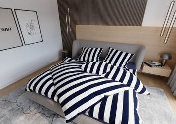 BETTWAESCHE-MIT-STIL Bettwäsche Mako Satin Bettwäsche Blockstreifen, günstig online kaufen