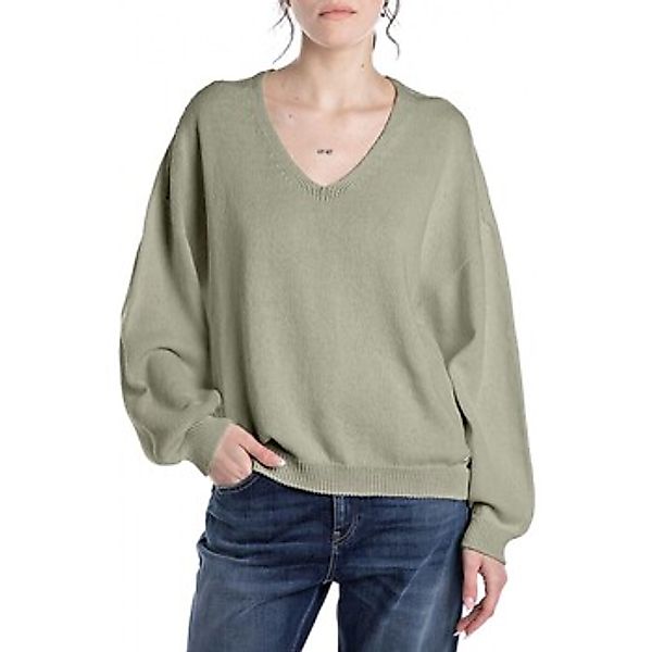 Replay  Pullover Grner Pullover mit Kragen günstig online kaufen