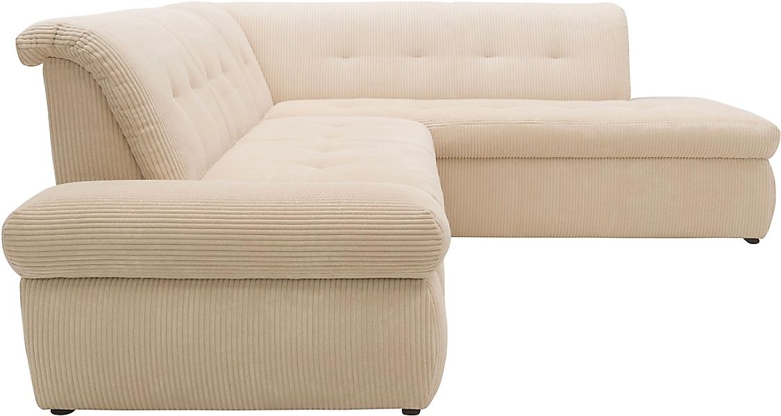 DOMO collection Ecksofa »Moric L-Form« wahlweise mit Bettfunktion und Armle günstig online kaufen