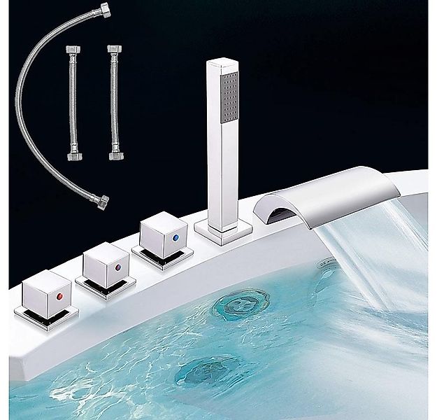 Mucola Badarmatur Handbrause Wannenarmatur Duscharmatur 5 Loch Badewannen A günstig online kaufen