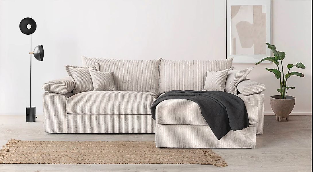 Home affaire Ecksofa "Soft&Cosy XXL L-Form - Breite 303 cm", Mega-Sofa, in günstig online kaufen