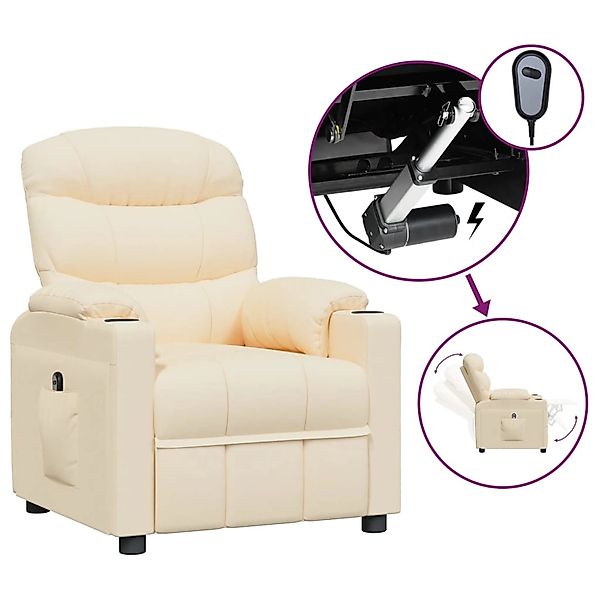 vidaXL Relaxsessel Elektrisch Creme Stoff 3143500 günstig online kaufen