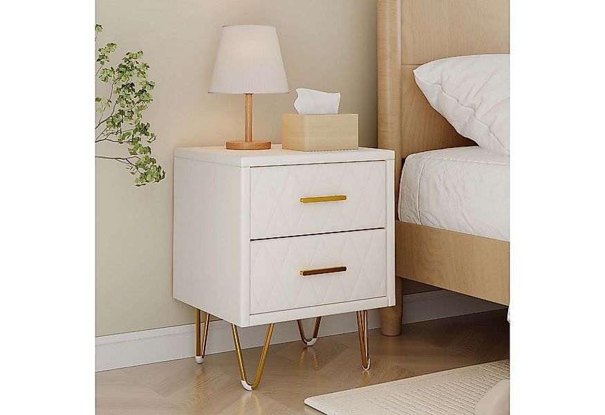 FUROKOY Nachttisch 2er set Nachtschrank mit Schubladen, Beistelltisch mit M günstig online kaufen