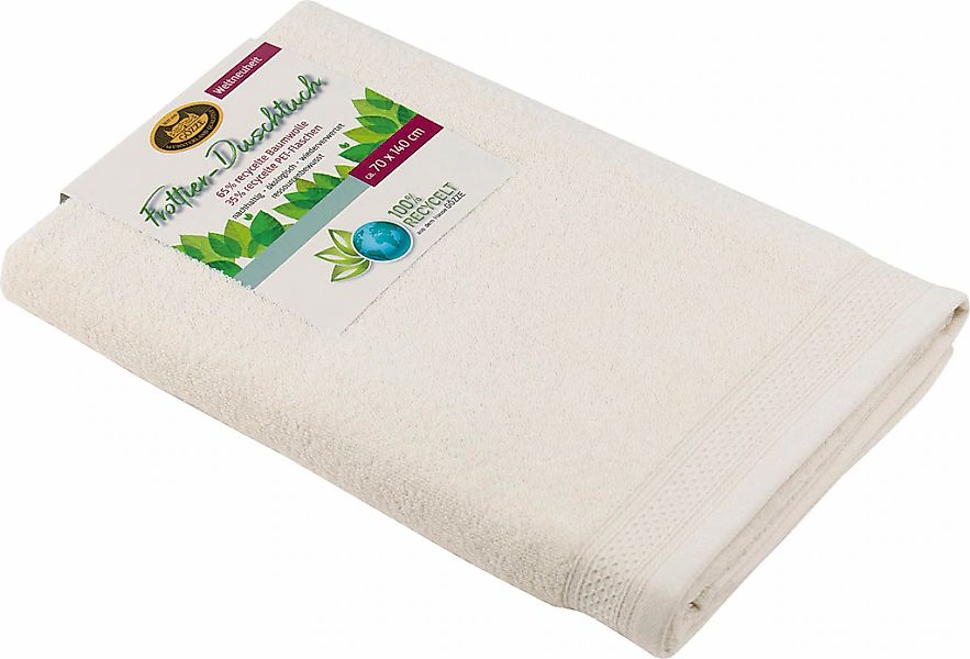 Gözze Badetuch "Uni Recycelt" Uni Farben, 100% recycelten Materialien günstig online kaufen